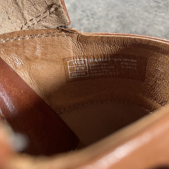 Ariat Womens Amy Braided Buckle cognac Brown Leather Clogs Mules 10012030 Sz 9.5 - Picture 10 of 10